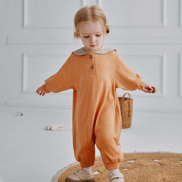 Benzdeer Crawling Clothes Toddler Long Sleeve Jumpsuit — 80cm