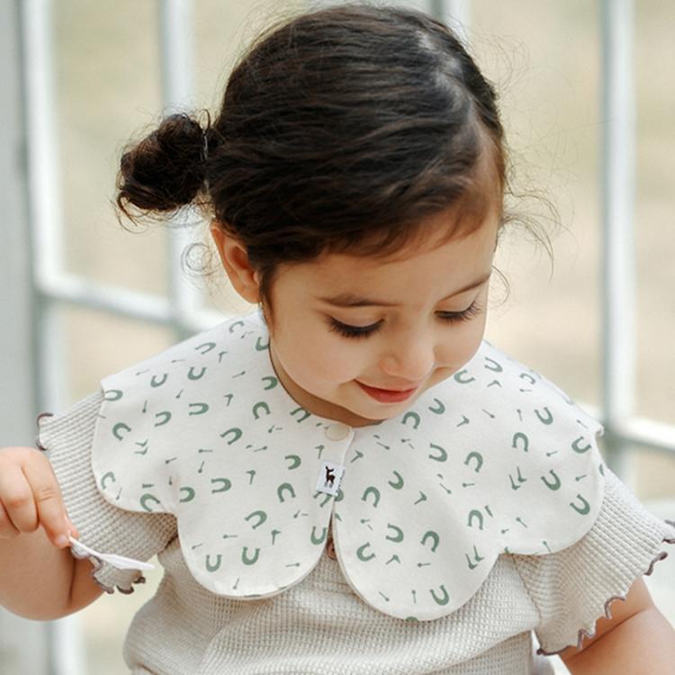 Benzdeer Petal Shape Bib Infants Saliva Towel — Retro Umbrella