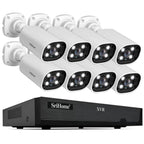 SriHome NVS008-AHD006 2MP HD 8-CH XVR NVR Camera Network Video Recorder Kit