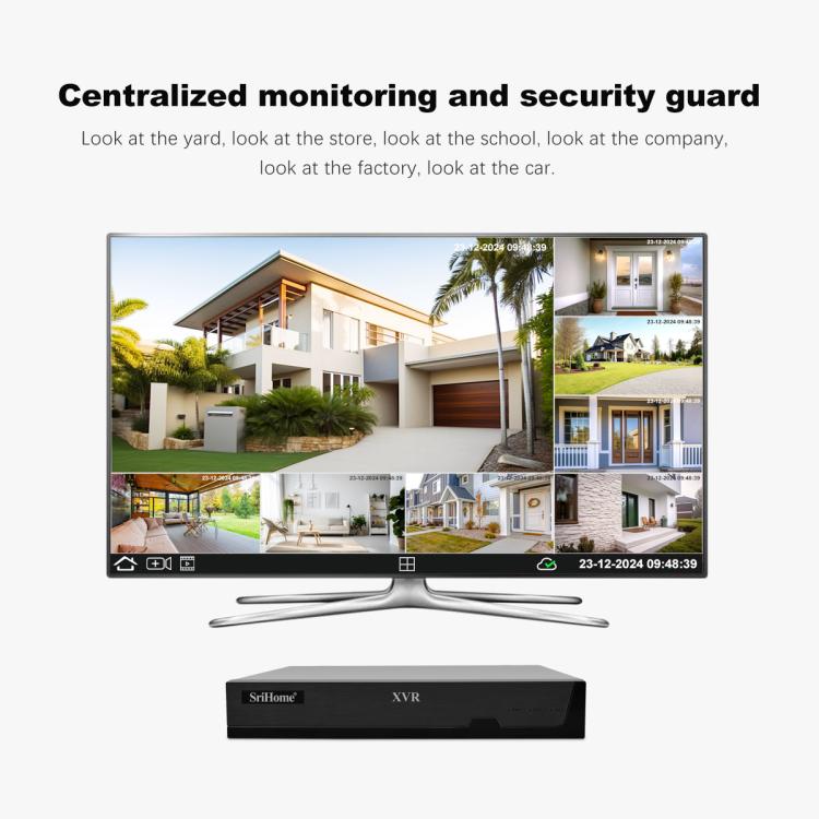 SriHome NVS008-AHD006 2MP HD 8-CH XVR NVR Camera Network Video Recorder Kit — view 8