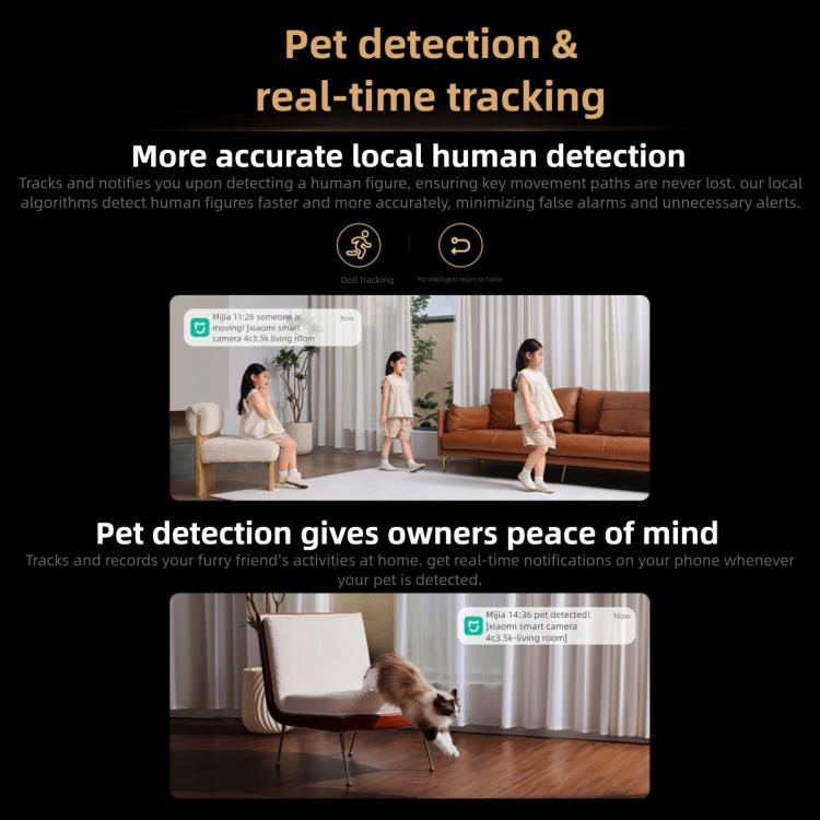 Original Xiaomi Smart Camera 4C 3.5K AI Detection 6MP Full Color Night Vision WiFi 6 Home Security Camera
