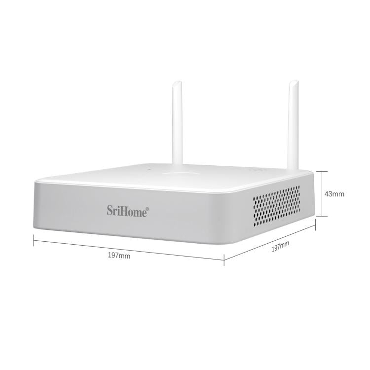 SriHome NVS009-IPC037 5MP 4-CH NVR WiFi IP Camera Kit