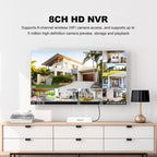 SriHome NVS009-IPC037 5MP 4-CH NVR WiFi IP Camera Kit