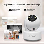 SriHome SH064 8MP HD Two-way Video Mini Camera Supports Night Vision