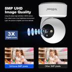 SriHome SH064 8MP HD Two-way Video Mini Camera Supports Night Vision