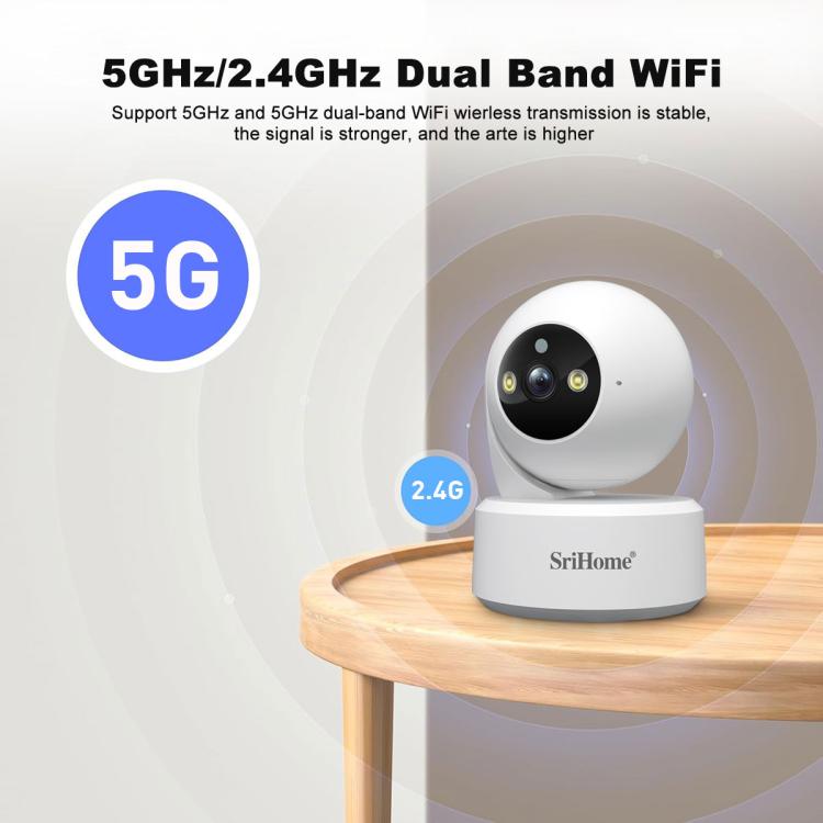 SriHome SH064 8MP HD Two-way Video Mini Camera Supports Night Vision