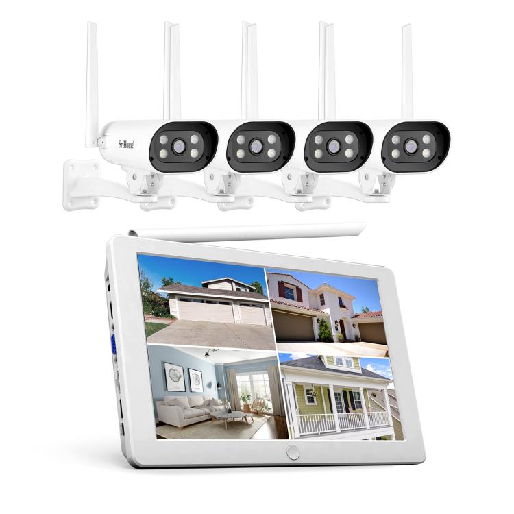 SriHome NVS009-IPC037 2MP 4-CH NVR WiFi IP Camera Kit