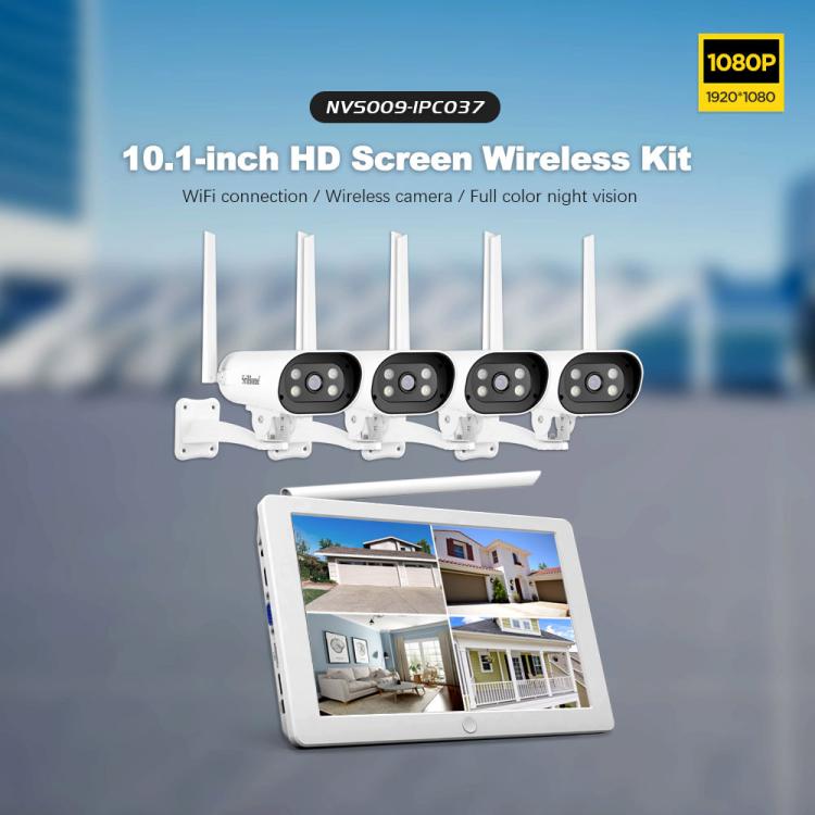 SriHome NVS009-IPC037 2MP 4-CH NVR WiFi IP Camera Kit