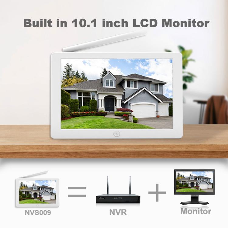 SriHome NVS009-IPC037 2MP 4-CH NVR WiFi IP Camera Kit