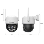Srihome SH072 8MP 2.4 / 5G WiFi Outdoor AI Auto-Tracking Wireless WiFi Security Camera