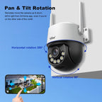 Srihome SH072 8MP 2.4 / 5G WiFi Outdoor AI Auto-Tracking Wireless WiFi Security Camera