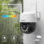 Srihome SH072 8MP 2.4 / 5G WiFi Outdoor AI Auto-Tracking Wireless WiFi Security Camera