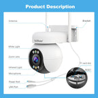 Srihome SH051 4MP 5X Optical Zoom PTZ HD Camera