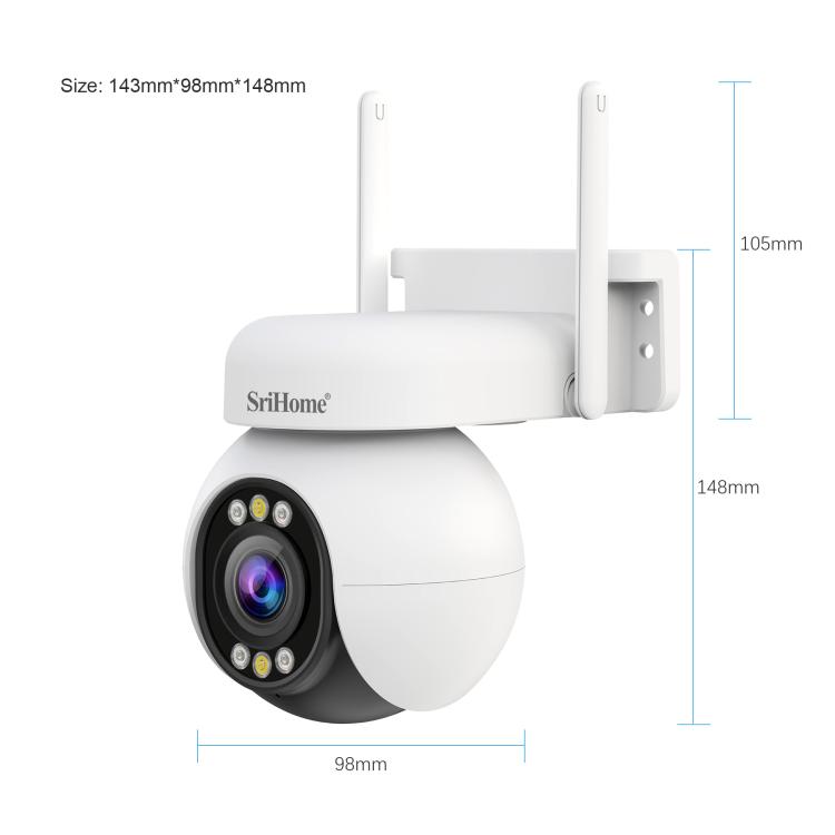 Srihome SH051 4MP 5X Optical Zoom PTZ HD Camera