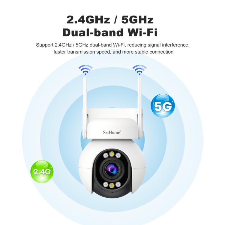 Srihome SH051 4MP 5X Optical Zoom PTZ HD Camera