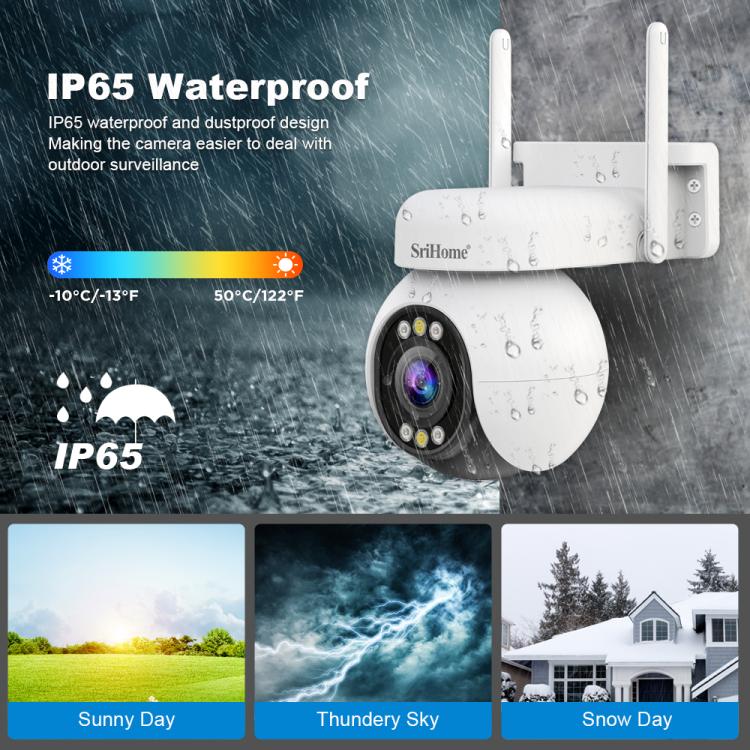 Srihome SH051 4MP 5X Optical Zoom PTZ HD Camera
