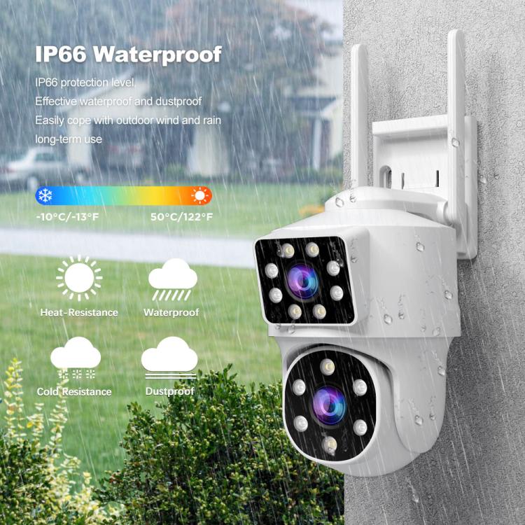 Srihome SH063 4MP Dual Lens Panoramic Surveillance HD Camera