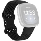 xDfind Breathable Holes Solid Color Silicone Watch Band For Fitbit Versa 3 / Sense