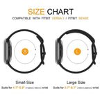 xDfind Breathable Holes Solid Color Silicone Watch Band For Fitbit Versa 3 / Sense