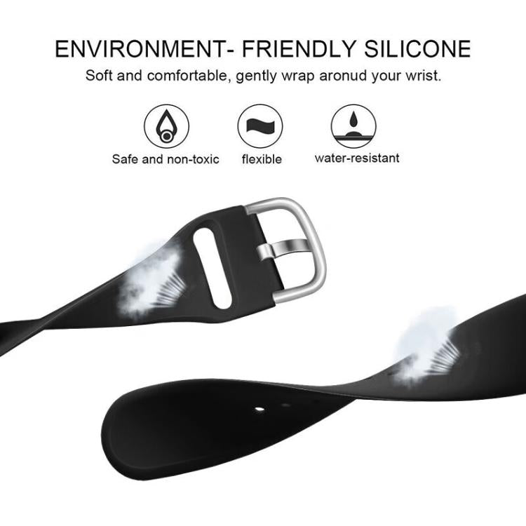 For Fitbit Versa 2 / Versa / Versa Lite xDfind Reverse Buckle Solid Color Silicone Watch Band