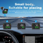 G21 Car HD Display GPS Speedometer Car OBD Meter Display Head-Up Display with Suction Cup Holder