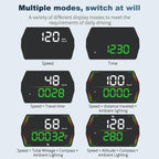 G21 Car HD Display GPS Speedometer Car OBD Meter Display Head-Up Display with Suction Cup Holder