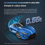 P26 Car HUD Head-Up Display Multi-function LCD OBD Smart Gauge Slope Meter Accelerometer