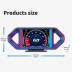 P26 Car HUD Head-Up Display Multi-function LCD OBD Smart Gauge Slope Meter Accelerometer