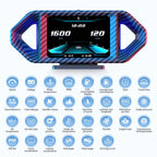 P26 Car HUD Head-Up Display Multi-function LCD OBD Smart Gauge Slope Meter Accelerometer