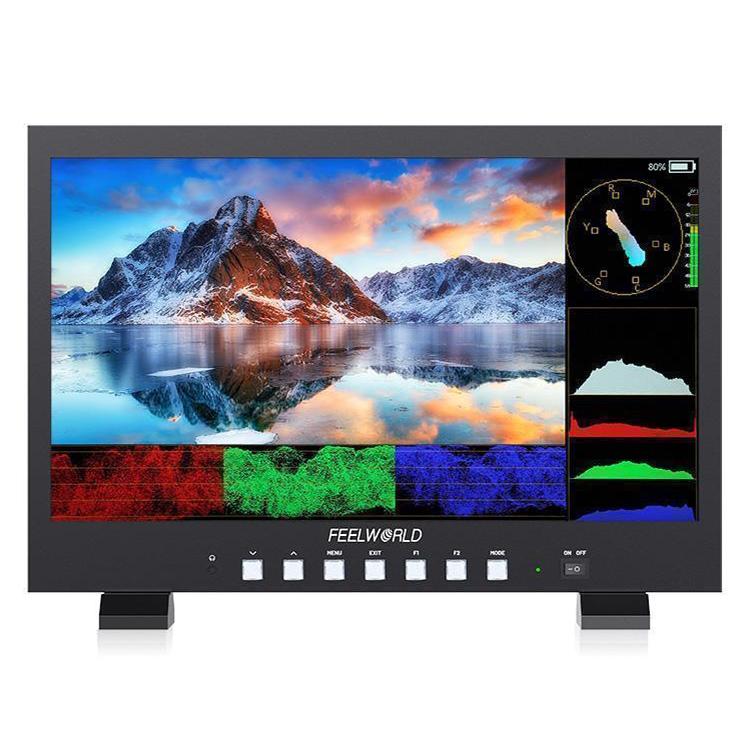 FEELWORLD FVM215-1000 21.5-inch Professional Production Broadcast Monitor High Brightness 1000nit Full HD IPS 4K 60Hz HDMI-compatible 3G-SDI Screen — AU Plug