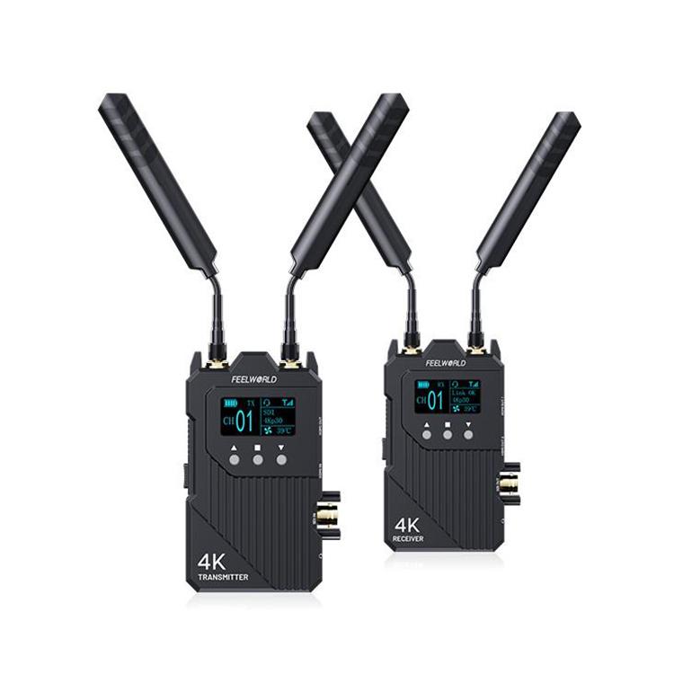 FEELWORLD WT1S 4K Wireless Video Transmission System SDI + Dual HDMI-compatible Full Duplex Intercom Live Streaming — WT1S