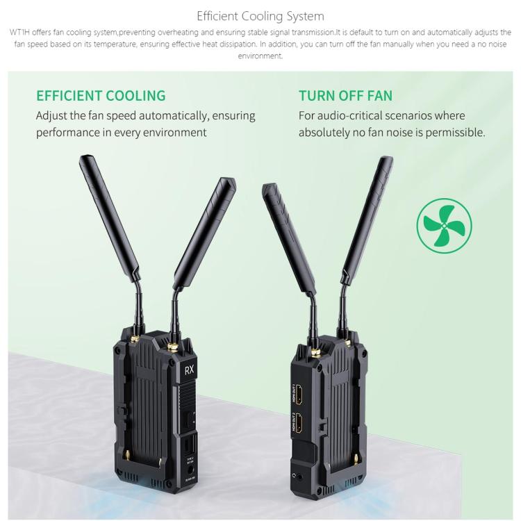 FEELWORLD WT1H 4K Wireless Video Transmission System Dual HDMI-compatible Full Duplex Intercom Live Streaming — view 15