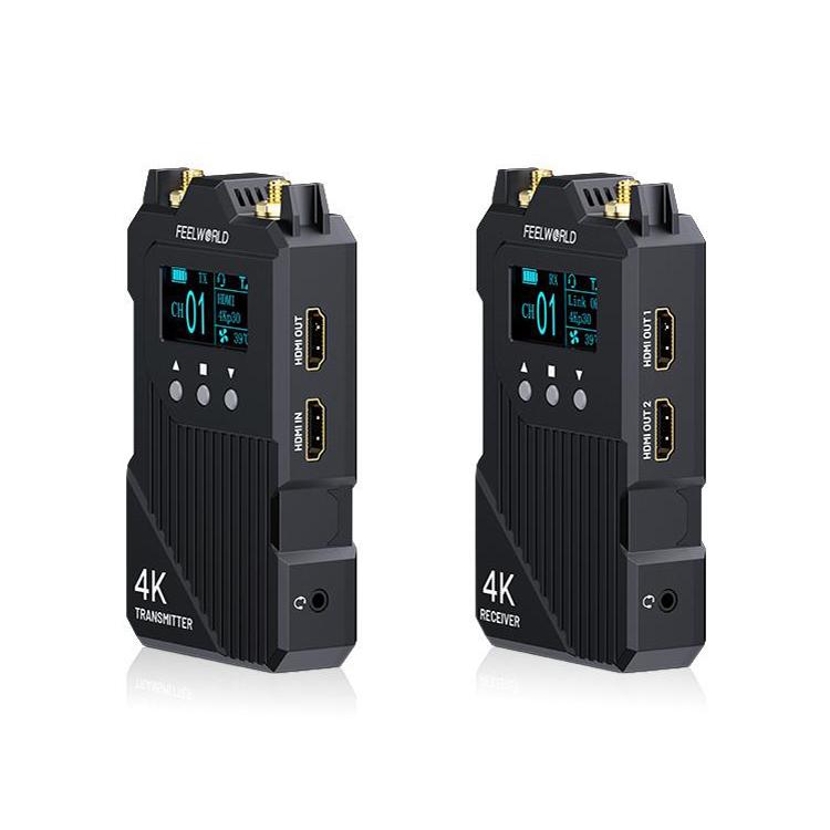 FEELWORLD WT1H 4K Wireless Video Transmission System Dual HDMI-compatible Full Duplex Intercom Live Streaming — view 3