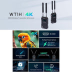 FEELWORLD WT1H 4K Wireless Video Transmission System Dual HDMI-compatible Full Duplex Intercom Live Streaming — view 4