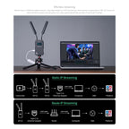 FEELWORLD WT1H 4K Wireless Video Transmission System Dual HDMI-compatible Full Duplex Intercom Live Streaming — view 9