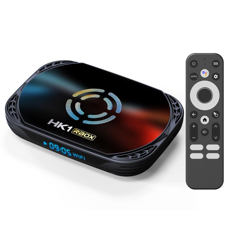 HK1 RBOX X50 Android 14 Smart TV Box with Remote Control, Amlogic S905A Quad-Core