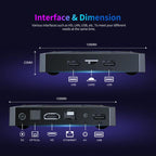X96 M300 Android 14 Smart TV Box with Remote Control, Amlogic S905X5M Quad-Core