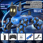 JJR/C Q200 Small Eight-wheeled Multi-function Remote Control Robot Dog with RC Watch
