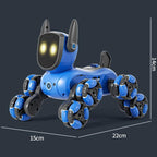 JJR/C Q200 Small Eight-wheeled Multi-function Remote Control Robot Dog with RC Watch