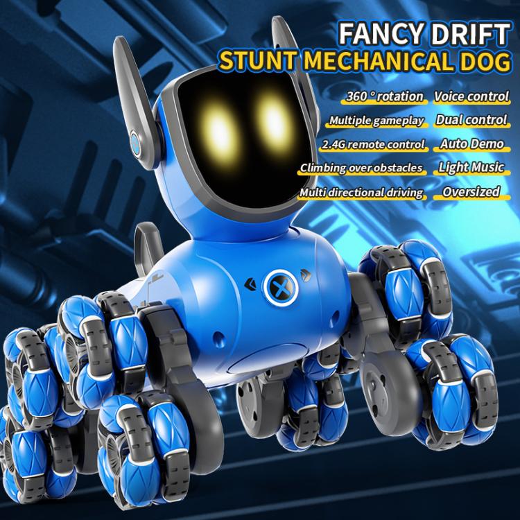 JJR/C Q200 Small Eight-wheeled Multi-function Remote Control Robot Dog with RC Watch