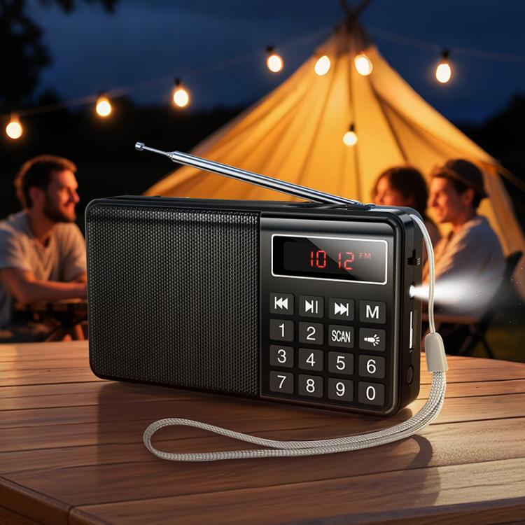hoco HI50 Multi-function Portable AM and FM Bluetooth Radio Support USB Disk / TF Card