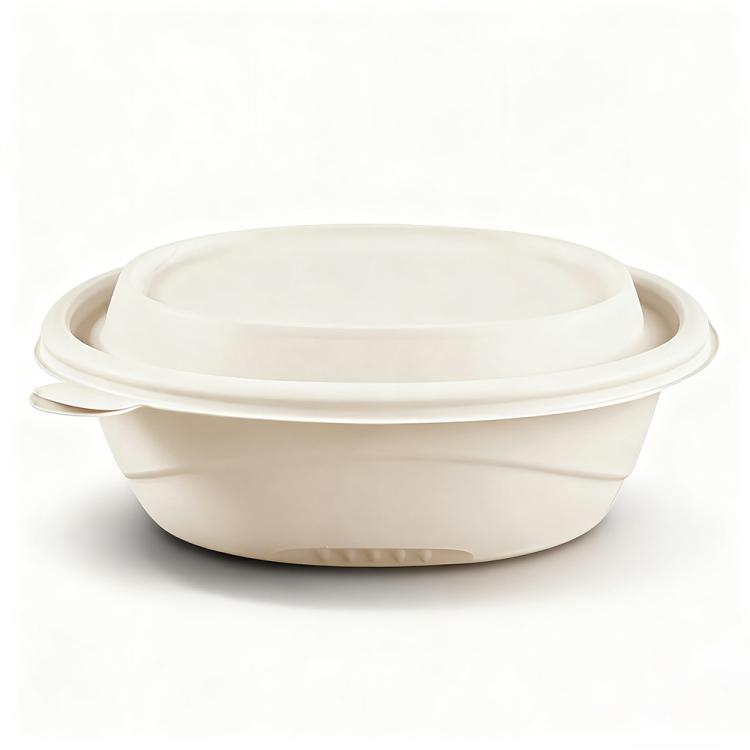 Disposable Food Delivery Lunch Box Containers — 450ML Soup Bowl with Lid