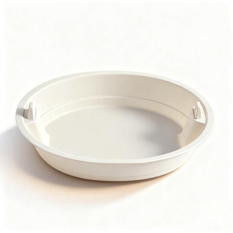 Disposable Food Delivery Lunch Box Containers — 680ML Round Box with Lid
