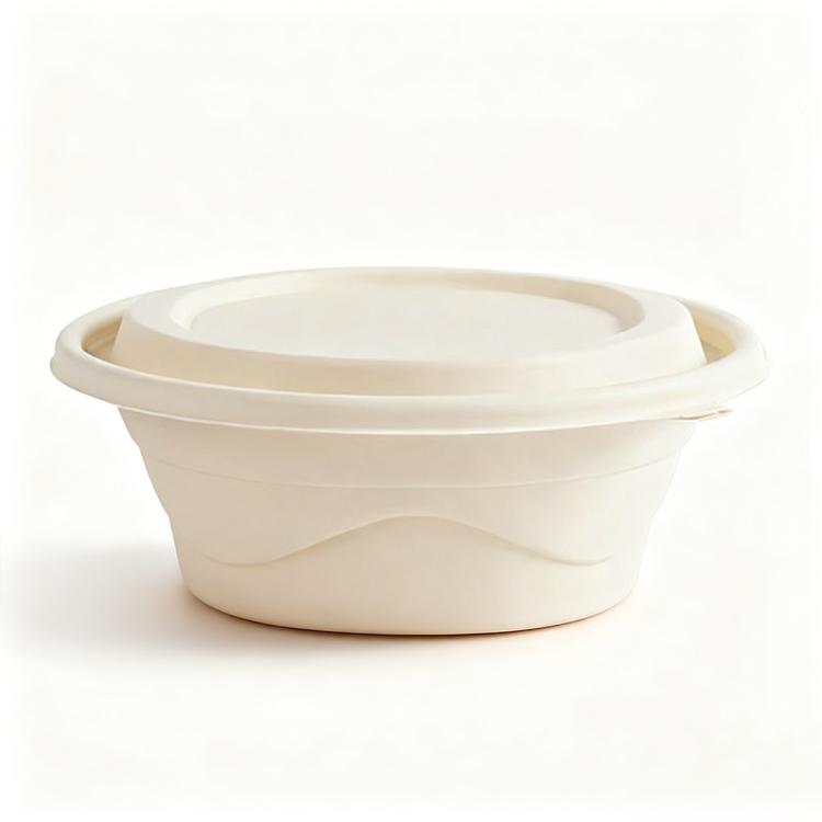 Disposable Food Delivery Lunch Box Containers — 800ML Round Box Inner Tray