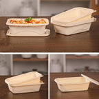 Disposable Food Delivery Lunch Box Containers with Lid — view 17
