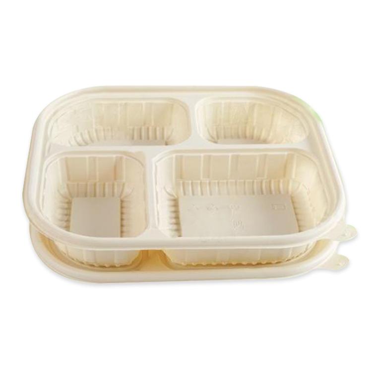 Disposable Food Delivery Lunch Box Containers with Lid — 1000ML 5-Compartment