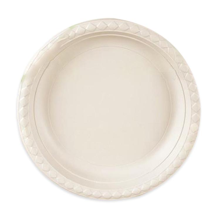 Biodegradable Disposable Round Plate — 9 inch 3-Compartment