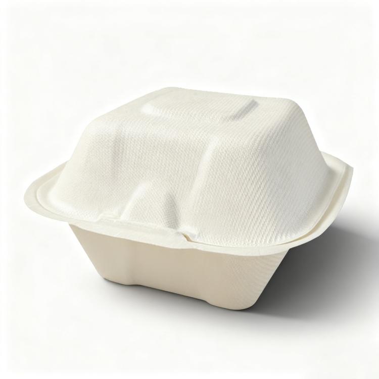 Disposable Takeout Lunch Box Containers — 127x75x70mm Beige