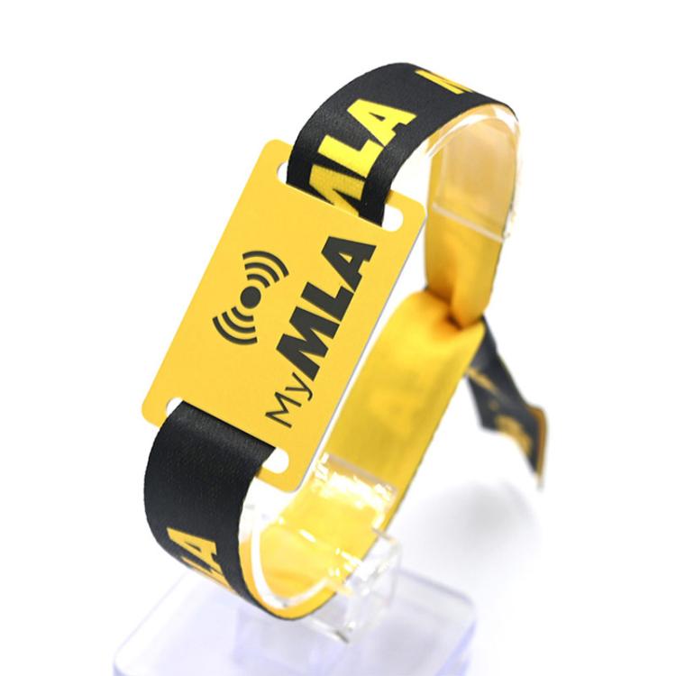 Disposable IC Card QR Code NFC RFID Wristband — Double-sided Thermal Transfer
