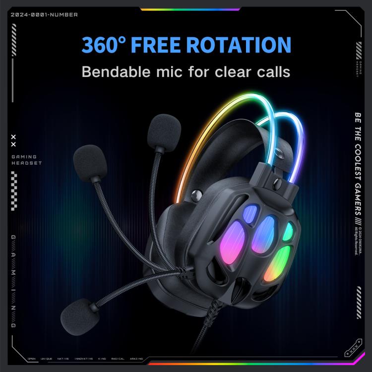 ONIKUMA X89 RGB Wired Earphone with Microphone — view 5
